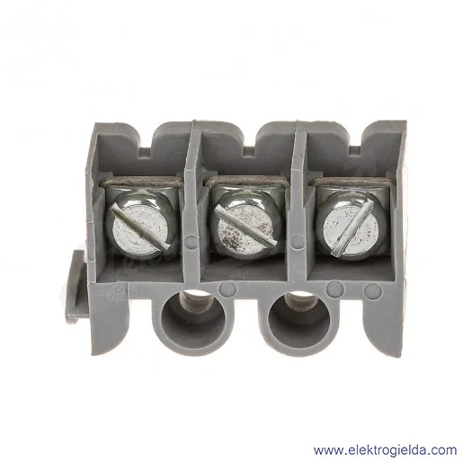 Złączka sprężynowa 239-123 do płytek drukowanych 3-torowa 24P szara, raster 10 mm Złączka sprężynowa 239-123 do płytek drukowanych 3-torowa 24P szara, raster 10 mm