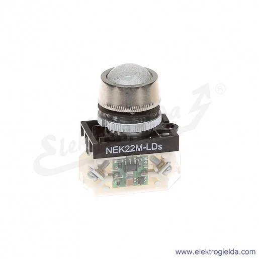 Lampka sygnalizacyjna NEK22M-LDSb 24-230V AC/DC biała klosz sferyczny Lampka sygnalizacyjna NEK22M-LDSb 24-230V AC/DC biała klosz sferyczny