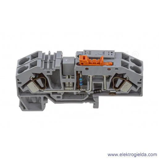 Złączka rozłączalna 282-640 do kontroli doziemień, z możliwością pomiaru, z uchwytem łącznika nożowego, 24V 6 mm2 Złączka rozłączalna 282-640 do kontroli doziemień, z możliwością pomiaru, z uchwytem łącznika nożowego, 24V 6 mm2