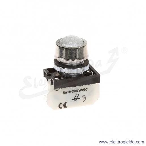 Lampka sygnalizacyjna NEK22M-LDSb 24-230V AC/DC biała klosz sferyczny Lampka sygnalizacyjna NEK22M-LDSb 24-230V AC/DC biała klosz sferyczny