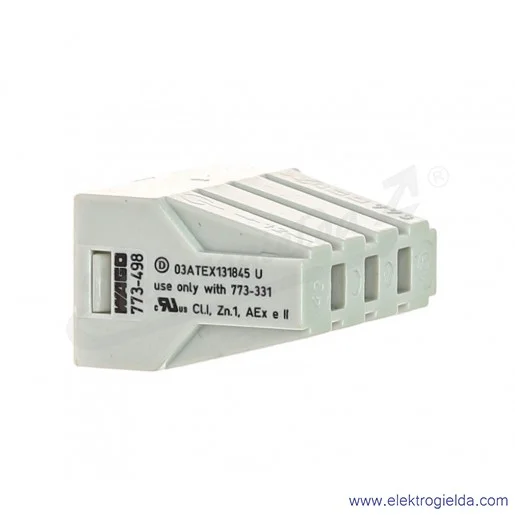 Złączka instalacyjna 773-498 8x2,5mm2 (0.5-2,5mm2) jasnoszara, do zastosowań Ex, miedź/aluminium Złączka instalacyjna 773-498 8x2,5mm2 (0.5-2,5mm2) jasnoszara, do zastosowań Ex, miedź/aluminium