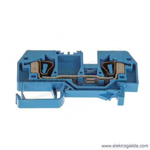 Złączka przelotowa 282-904 6mm2 niebieska, 2-przewodowa Złączka przelotowa 282-904 6mm2 niebieska, 2-przewodowa