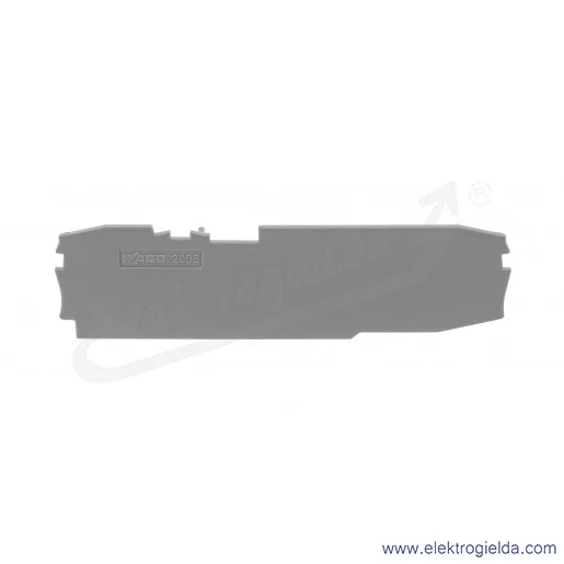 Ścianka końcowa 2006-1691 wewnętrzna, grubość 1mm szara Ścianka końcowa 2006-1691 wewnętrzna, grubość 1mm szara