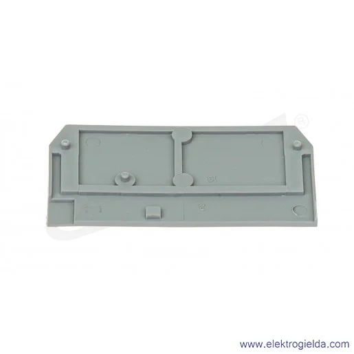 Ścianka końcowa 280-308 wewnętrzna, 2.5mm szara Ścianka końcowa 280-308 wewnętrzna, 2.5mm szara