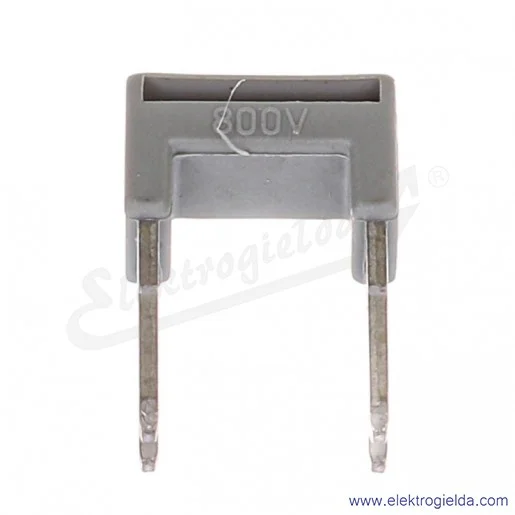 Mostek przeskokowy 282-409 1na3 6mm z izolacją, szary Mostek przeskokowy 282-409 1na3 6mm z izolacją, szary