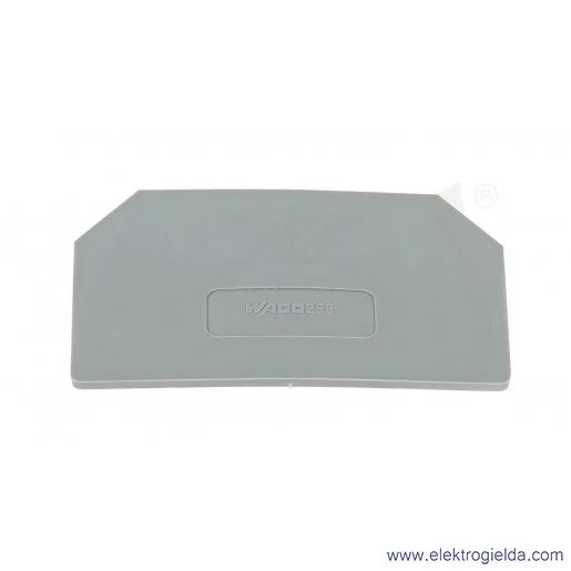 Ścianka rozdzielająca 283-332 wystająca 2mm, szara Ścianka rozdzielająca 283-332 wystająca 2mm, szara