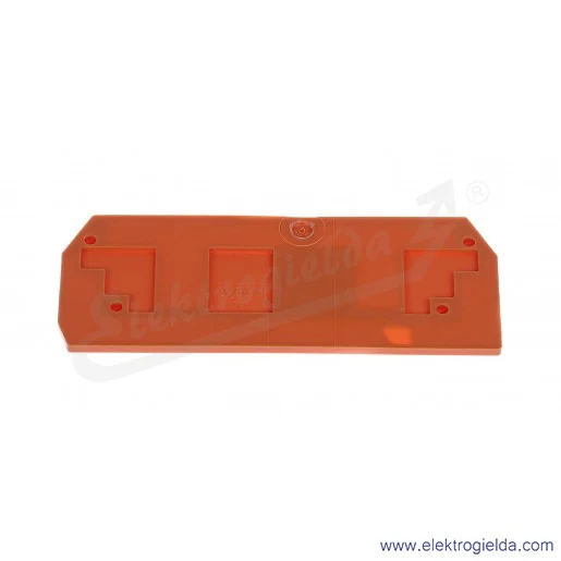 Ścianka końcowa 283-328 wewnętrzna 2.5mm, pomarańczowa Ścianka końcowa 283-328 wewnętrzna 2.5mm, pomarańczowa