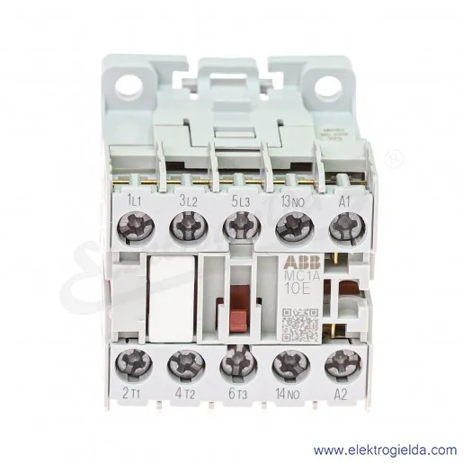 Stycznik MC1A310ATU 400V AC 50/60 HZ, 1NO, 4KW/400V AC-3, 20A AC-1, 3-polowy Stycznik MC1A310ATU 400V AC 50/60 HZ, 1NO, 4KW/400V AC-3, 20A AC-1, 3-polowy