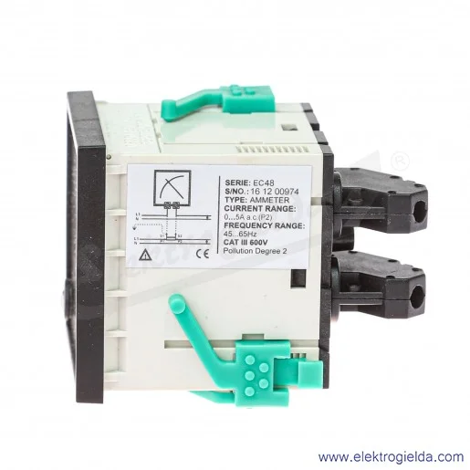 Amperomierz M10212, EC48../5A, wymiar czoła 48x48mm Amperomierz M10212, EC48../5A, wymiar czoła 48x48mm