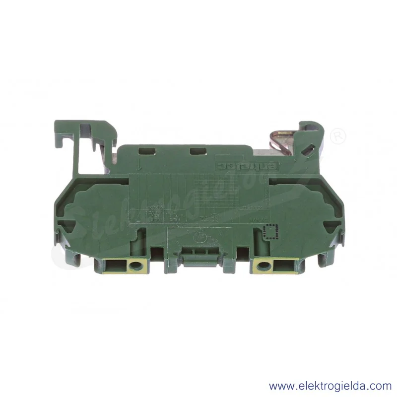 Złączka D2.5/5.P.2L ochronna sprężynowa żółto-zielona Złączka D2.5/5.P.2L ochronna sprężynowa żółto-zielona