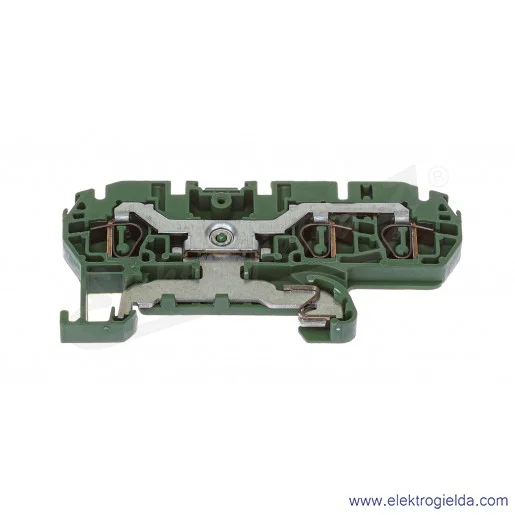 Złączka D4/6.P.3L ochronna sprężynowa 3P żółto-zielona Złączka D4/6.P.3L ochronna sprężynowa 3P żółto-zielona