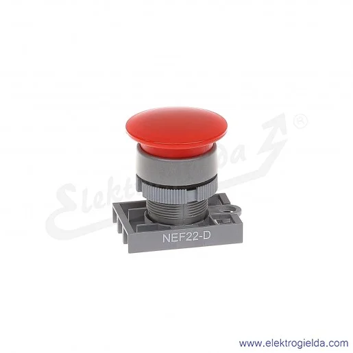 Napęd przycisku NEF22 Dc czerwony dłoniowy impulsowy Napęd przycisku NEF22 Dc czerwony dłoniowy impulsowy