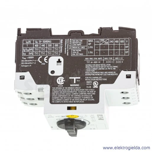 Wyłącznik silnikowy PKZM0-1-EA 3P 0,25kW 0,63-1,0A Wyłącznik silnikowy PKZM0-1-EA 3P 0,25kW 0,63-1,0A