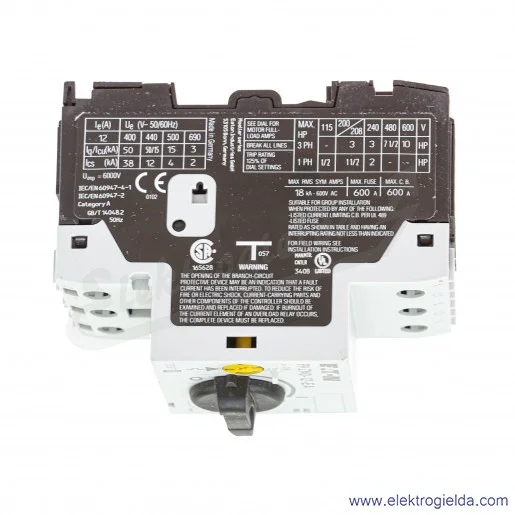 Wyłącznik silnikowy PKZM0-12-EA 3P 5,5kW 8-12A Wyłącznik silnikowy PKZM0-12-EA 3P 5,5kW 8-12A