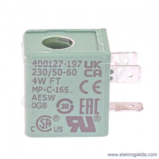 Cewka 400127-197 CM22 230VAC, 4W, do sce238 do G1" i 256 Cewka 400127-197 CM22 230VAC, 4W, do sce238 do G1" i 256