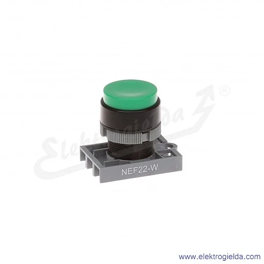 Napęd przycisku NEF22 Wz zielony wystający samopowrotny Napęd przycisku NEF22 Wz zielony wystający samopowrotny