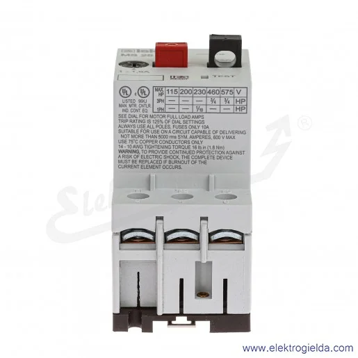 Wyłącznik silnikowy 30.107.960 MS25-1,6 3P, 0.55kW 1-1.6A Wyłącznik silnikowy 30.107.960 MS25-1,6 3P, 0.55kW 1-1.6A