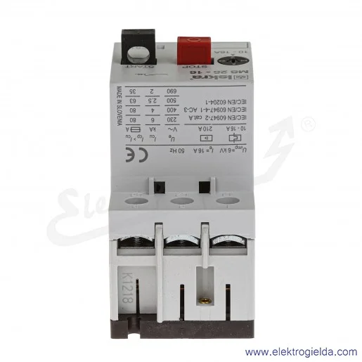 Wyłącznik silnikowy 30.107.965 MS25-16,0, 3P, 10-16A, 5..7.5kW Wyłącznik silnikowy 30.107.965 MS25-16,0, 3P, 10-16A, 5..7.5kW