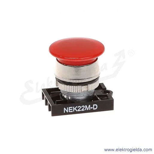 Napęd przycisku NEK22M-Dc czerwony dłoniowy metalowy impulsowy Napęd przycisku NEK22M-Dc czerwony dłoniowy metalowy impulsowy