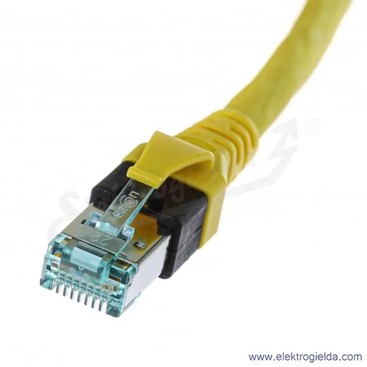Przewód łączniowy 09474747121, RJ45, 10m, S/FTP, kategoria 6, żółty, Patch cord Przewód łączniowy 09474747121, RJ45, 10m, S/FTP, kategoria 6, żółty, Patch cord