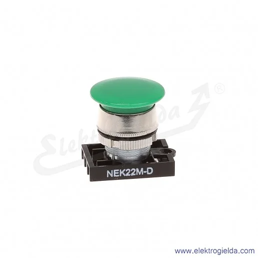 Napęd przycisku NEK22M-Dz zielony dłoniowy metalowy impulsowy Napęd przycisku NEK22M-Dz zielony dłoniowy metalowy impulsowy