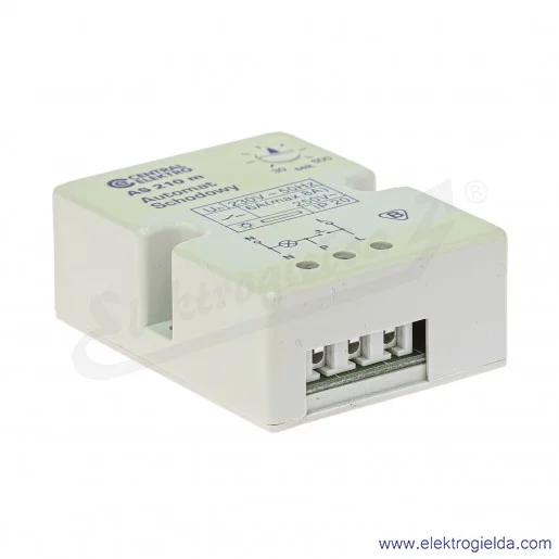 Automat schodowy AS-210m 30..500s, 230V, max 8A, IP20, Central elektro Automat schodowy AS-210m 30..500s, 230V, max 8A, IP20, Central elektro
