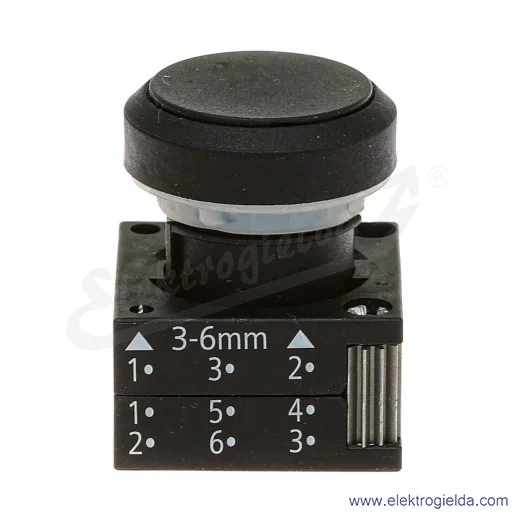Napęd przycisku 3SB3000-0DA11 KCZ, bistabilny, płaski, czarny Napęd przycisku 3SB3000-0DA11 KCZ, bistabilny, płaski, czarny