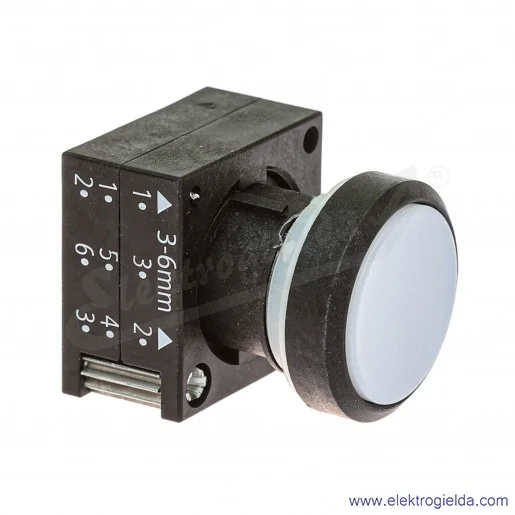 Napęd przycisku 3SB3000-0AA61 płaski biały, kwadratowe obramowanie, fi 22mm Napęd przycisku 3SB3000-0AA61 płaski biały, kwadratowe obramowanie, fi 22mm