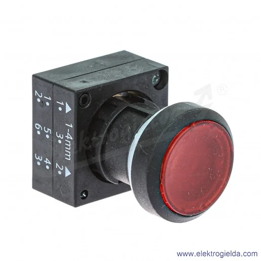 Napęd przycisku 3SB3001-0DA21 podświetlany płaski, bistabilny, odblokowany przez ponowne naciśnienięcie, czerwony Napęd przycisku 3SB3001-0DA21 podświetlany płaski, bistabilny, odblokowany przez ponowne naciśnienięcie, czerwony