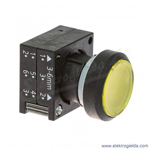 Napęd przycisku 3SB3001-0DA31 żółty KLG podświetlany płaski, bistabilny, odblokowanie przez ponowne naciśnięcie Napęd przycisku 3SB3001-0DA31 żółty KLG podświetlany płaski, bistabilny, odblokowanie przez ponowne naciśnięcie