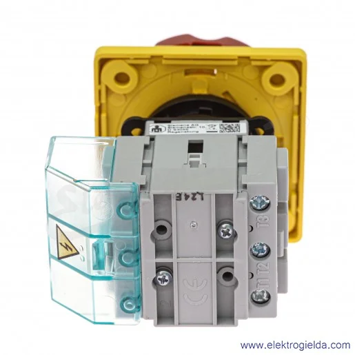 Rozłącznik główny 3LD2254-0TK53 3-BIEGUNOWY  MOC:  9.5KW /AC-3; PRĄD  IU 32A  MONTAŻ TABLICOWY NA OTWÓR 22,mm Z ŻÓŁTO-CZERWONYM  Rozłącznik główny 3LD2254-0TK53 3-BIEGUNOWY  MOC:  9.5KW /AC-3; PRĄD  IU 32A  MONTAŻ TABLICOWY NA OTWÓR 22,mm Z ŻÓŁTO-CZERWONYM