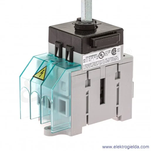 Rozłącznik izolacyjny 3LD3448-0TK53 63A, 3-biegunowy, 22 KW, montaż na płycie lub szynie TS-35 przez otwór centralny 22.5mm, żół Rozłącznik izolacyjny 3LD3448-0TK53 63A, 3-biegunowy, 22 KW, montaż na płycie lub szynie TS-35 przez otwór centralny 22.5mm, żół