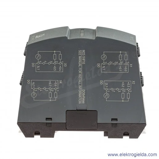 Moduł wyjść M22-1HF10, 230VAC, 2.5A, 8 wyjść cyfrowych, 2A wyjście przekaźnikowe Moduł wyjść M22-1HF10, 230VAC, 2.5A, 8 wyjść cyfrowych, 2A wyjście przekaźnikowe