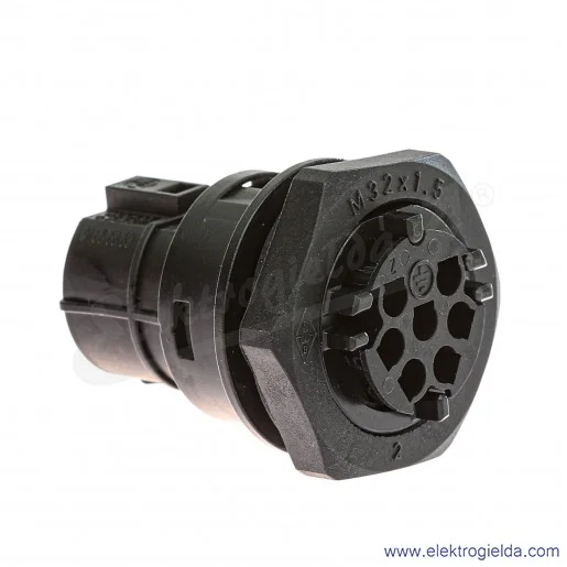 Gniazdo 96.071.6353.1, RST 20i7, 7P, 20A, czarne, montaż panelowy Gniazdo 96.071.6353.1, RST 20i7, 7P, 20A, czarne, montaż panelowy