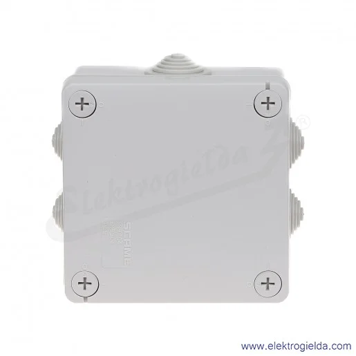 Puszka instalacyjna 689.004 100x100x50 mm z dławnicami, IP55 montaż natynkowy Puszka instalacyjna 689.004 100x100x50 mm z dławnicami, IP55 montaż natynkowy