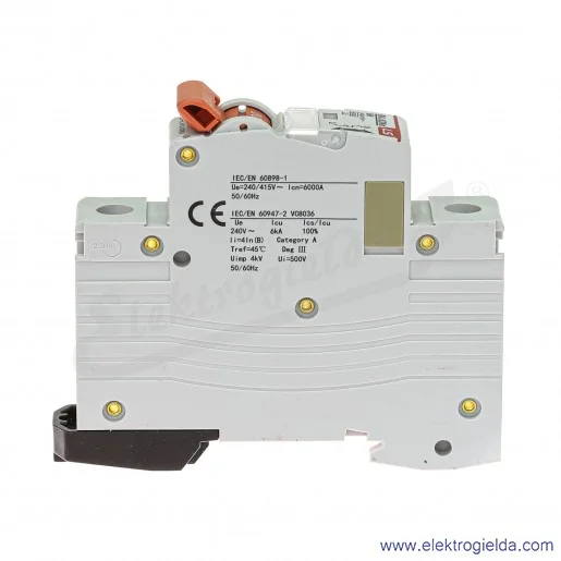 Wyłącznik nadprądowy BKN 1P, charakterystyka B, 6A Wyłącznik nadprądowy BKN 1P, charakterystyka B, 6A