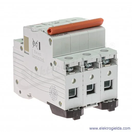 Wyłącznik nadprądowy BKN 3P, charakterystyka C, 20A Wyłącznik nadprądowy BKN 3P, charakterystyka C, 20A