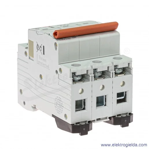 Wyłącznik nadprądowy BKN 3P, charakterystyka C, 10A Wyłącznik nadprądowy BKN 3P, charakterystyka C, 10A