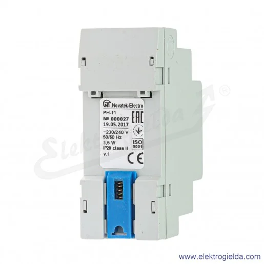 Wskaźnik napięcia PH-11 3 cyfrowy LED, jednofazowy 230V, montaż DIN Wskaźnik napięcia PH-11 3 cyfrowy LED, jednofazowy 230V, montaż DIN