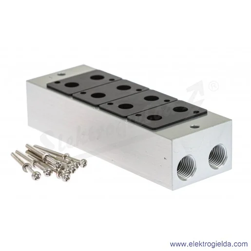 Płyta zaworowa G1/4, 4*3/2 do serii V51, V51B304
Płyta zaworowa G1/4, 4*3/2 do serii V51, V51B304