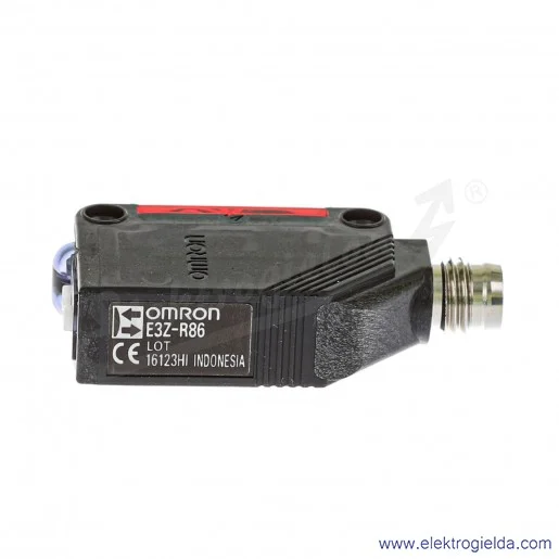 Czujnik optyczny E3Z-R86 refleksyjny PNP NO/NC Sn 4m złącze M8 4-pin Czujnik optyczny E3Z-R86 refleksyjny PNP NO/NC Sn 4m złącze M8 4-pin