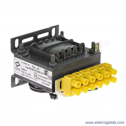Transformator 41-04001.48 TOe 25VA 230/24V Transformator 41-04001.48 TOe 25VA 230/24V