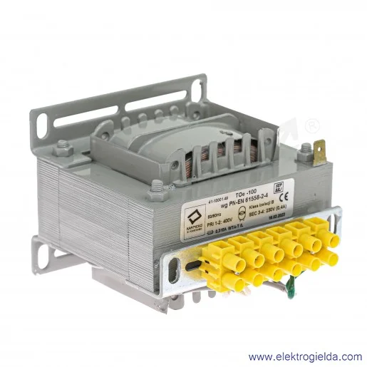 Transformator 41-10001.49 TO 100VA 400/230V Transformator 41-10001.49 TO 100VA 400/230V