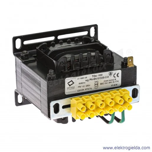 Transformator 41-10001.48 TOe 63VA 230/24V Transformator 41-10001.48 TOe 63VA 230/24V