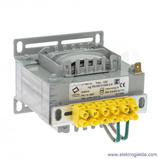 Transformator 41-10001.52 TOe 63VA 400/24V Transformator 41-10001.52 TOe 63VA 400/24V