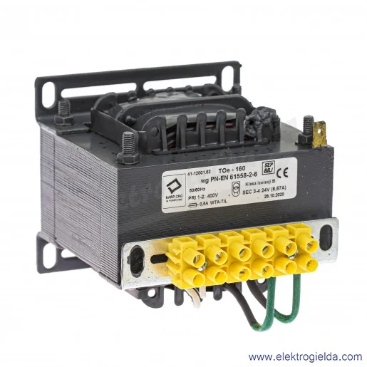 Transformator 41-12001.52 TOe 100VA 400/24V Transformator 41-12001.52 TOe 100VA 400/24V