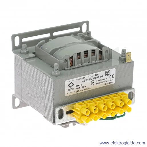 Transformator 41-12001.54 TO 160VA 230/110V, 1.5A Transformator 41-12001.54 TO 160VA 230/110V, 1.5A