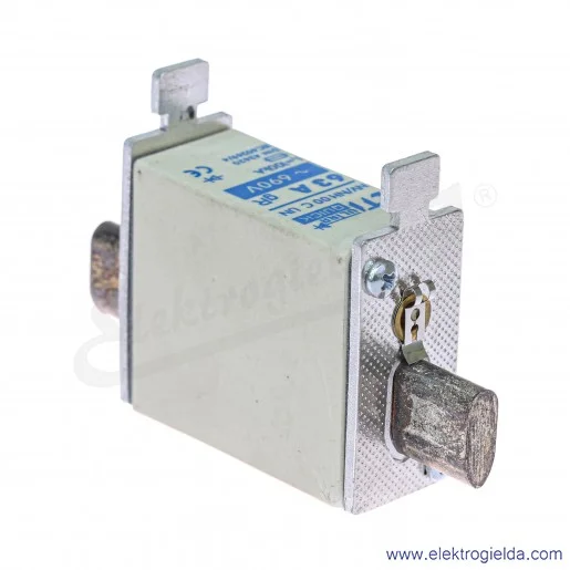 Wkładka bezpiecznikowa 004331026, nożowa NH00C, U-N, 63A, gR, 690VAC Wkładka bezpiecznikowa 004331026, nożowa NH00C, U-N, 63A, gR, 690VAC