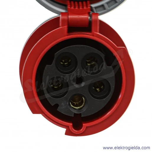 Gniazdo przenośne 24307, 5X125, 400V, na przewód, IP67 Gniazdo przenośne 24307, 5X125, 400V, na przewód, IP67