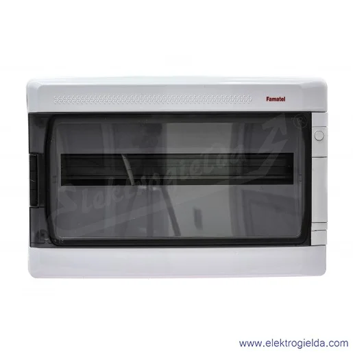 Obudowa modułowa 39018, Acqua+, 1x18 modułów, 290x430x160mm, IP65 Obudowa modułowa 39018, Acqua+, 1x18 modułów, 290x430x160mm, IP65